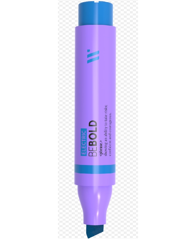 Marca Texto Be Bold Blue Eletric 14223 Newpen