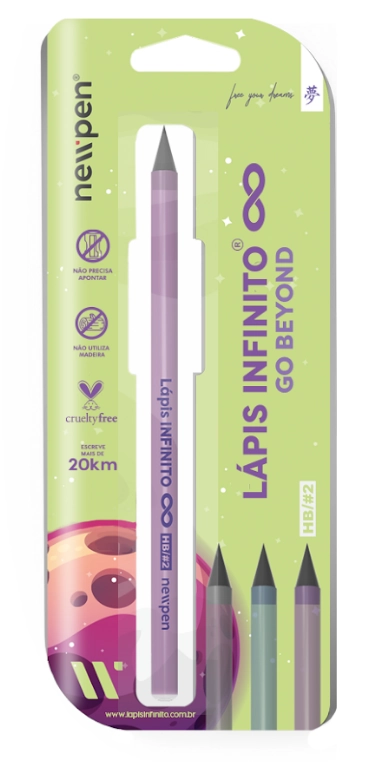 Lapis Infinito Hb Rosa Translucido 13090 Newpen