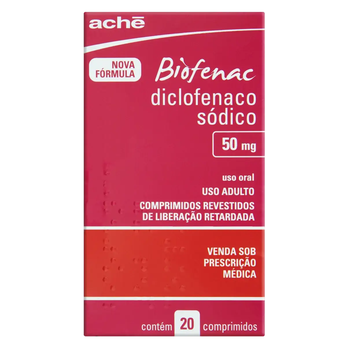 Biofenac 50mg Aché Caixa 20 Comprimidos