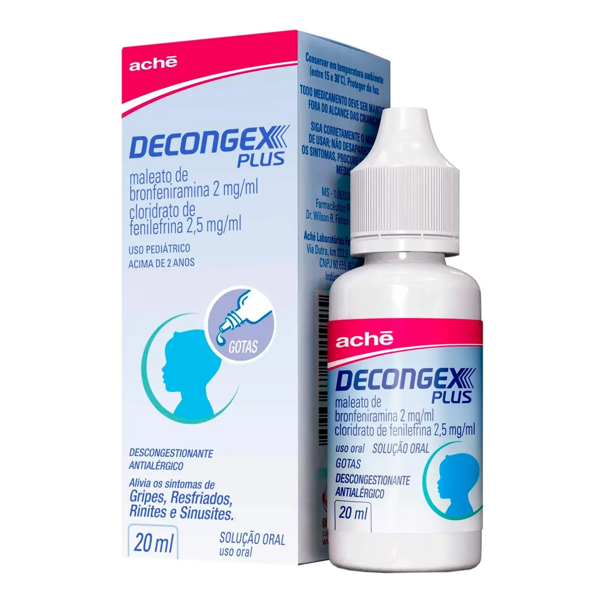 Decongex Plus Aché Caixa 20ml Gotas