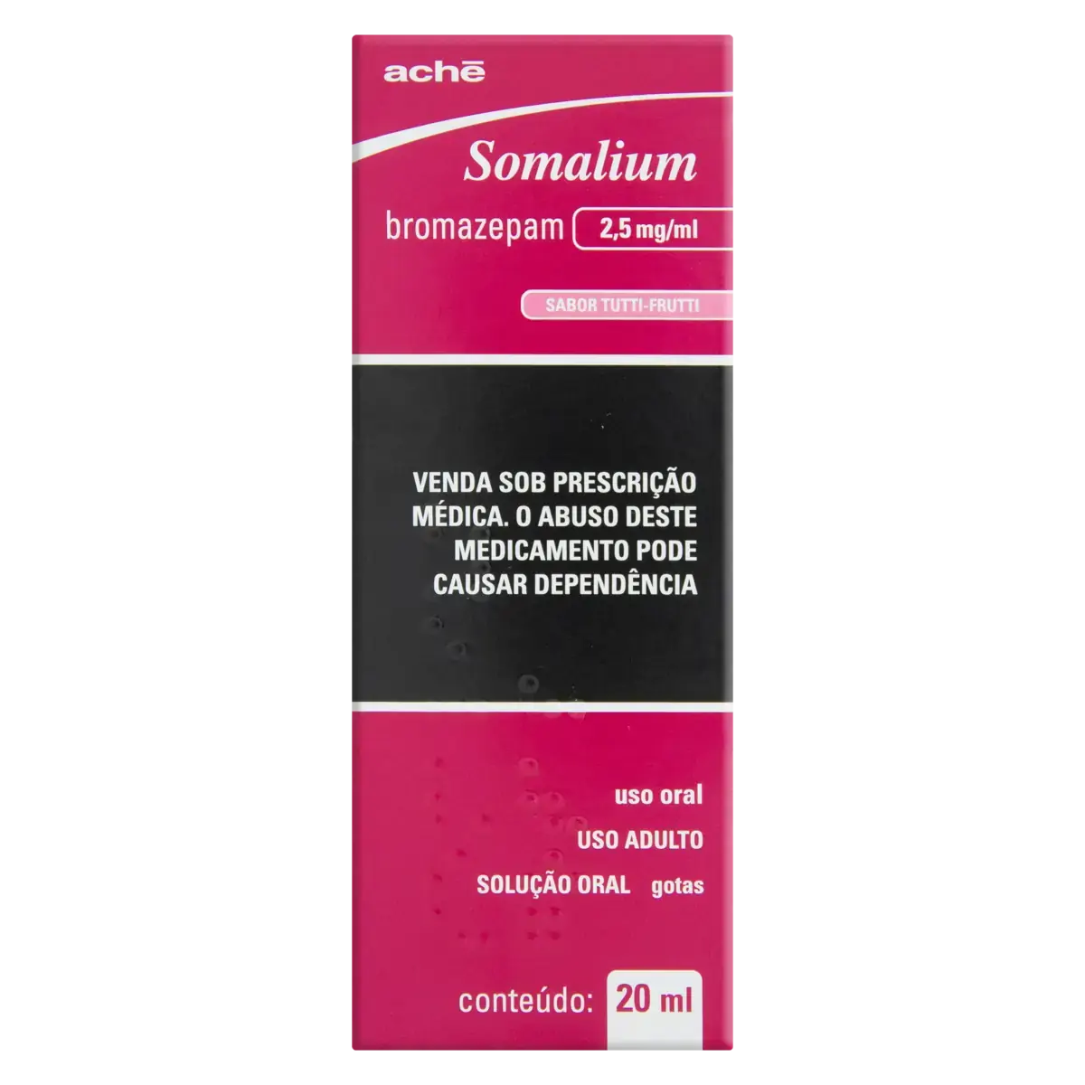 Somalium 2,5mg/ml Tutti Frutti Aché Caixa 20ml Gotas