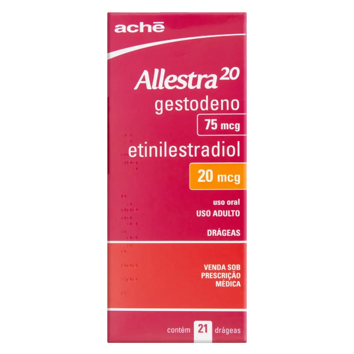 Allestra 20mcg Aché Caixa 21 Drágeas