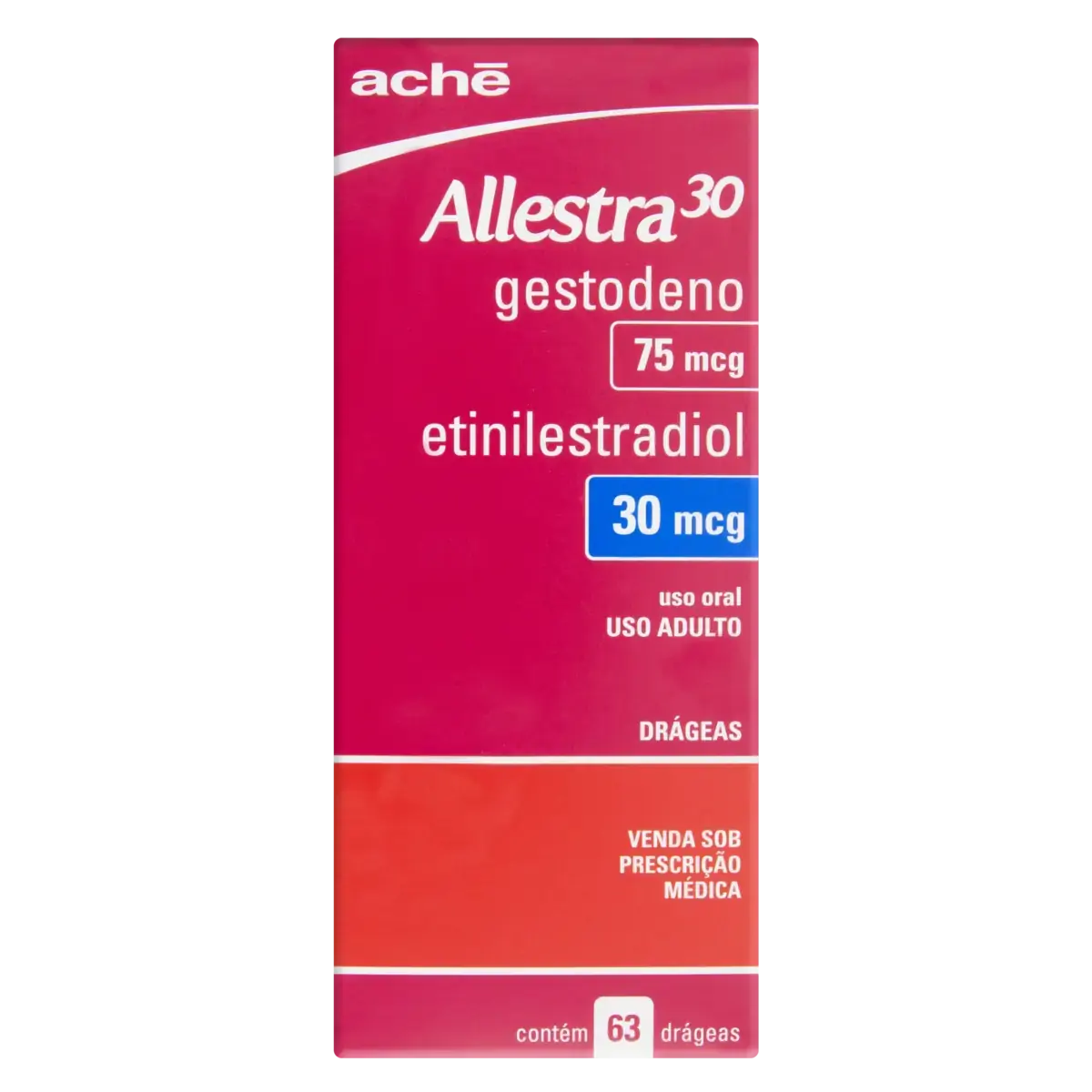 Allestra 30mcg Aché Caixa 63 Drágeas