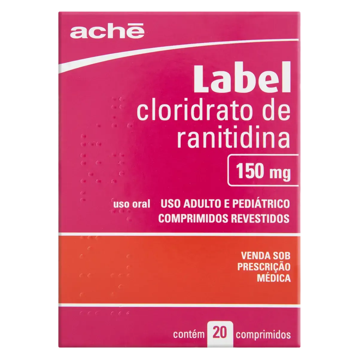 Label 150mg Aché Caixa 20 Comprimidos Revestidos