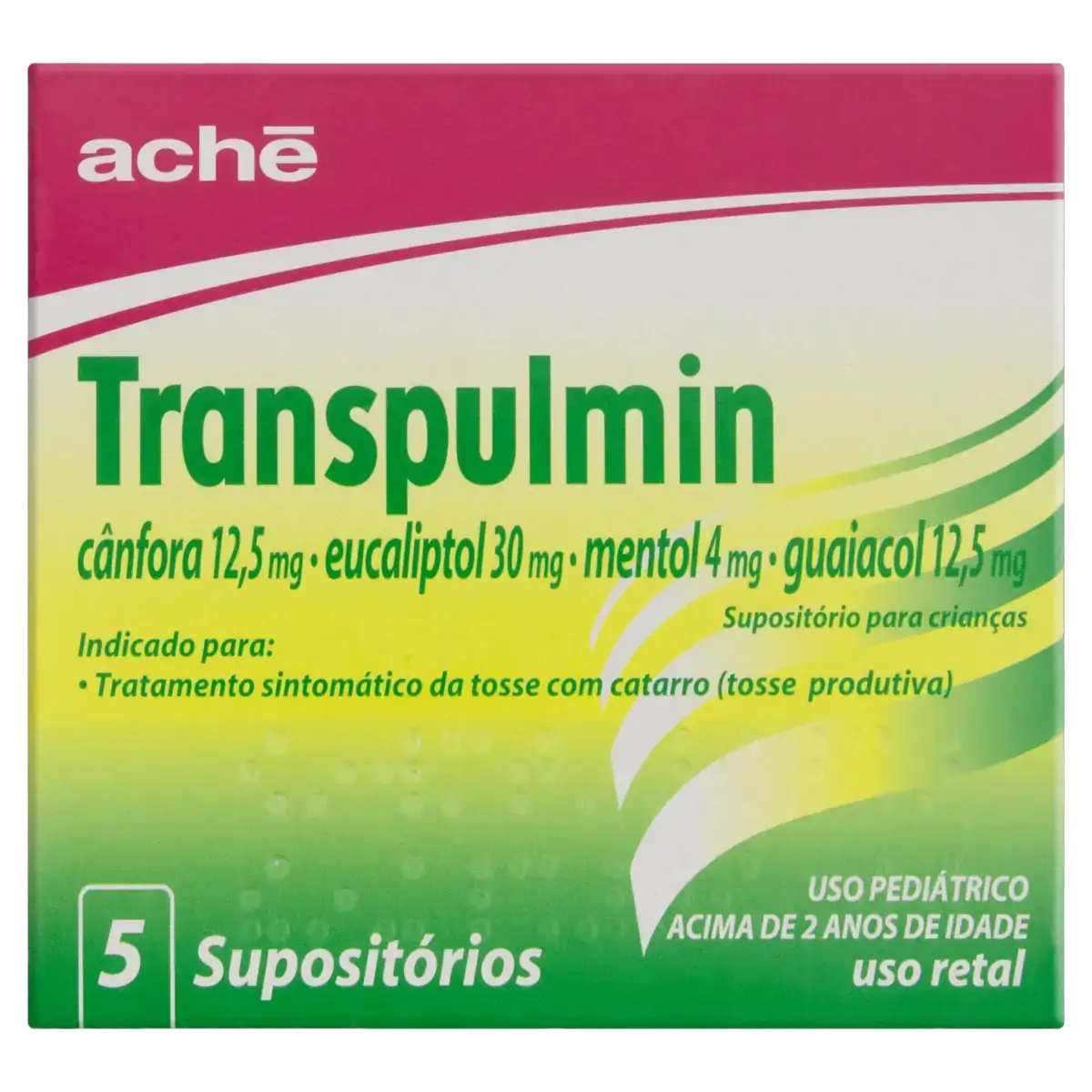Transpulmin Aché Caixa 5 Supositórios