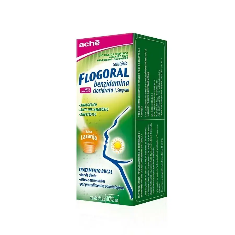 Flogoral 1,5mg/ml Laranja Aché Caixa 150ml