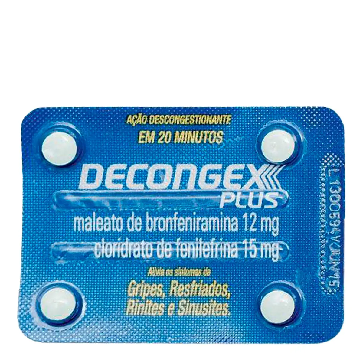 Decongex Plus C/ 4 Comprimidos
