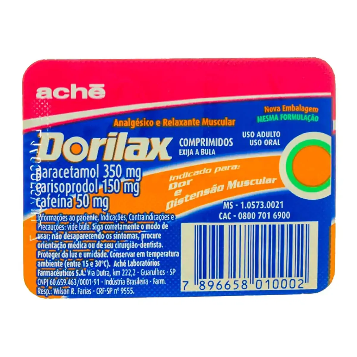 Dorilax Aché 4 Comprimidos