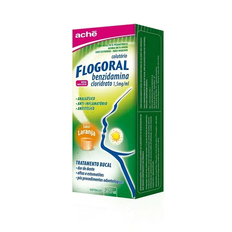 Flogoral 1,5mg/ml Laranja Aché Caixa 250ml