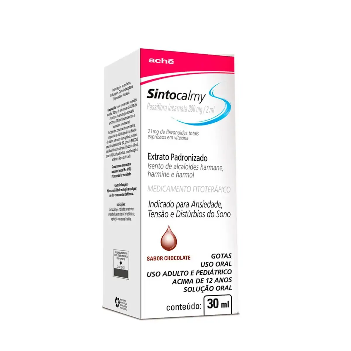 Sintocalmy 300mg/2ml Chocolate Aché Caixa 30ml Gotas