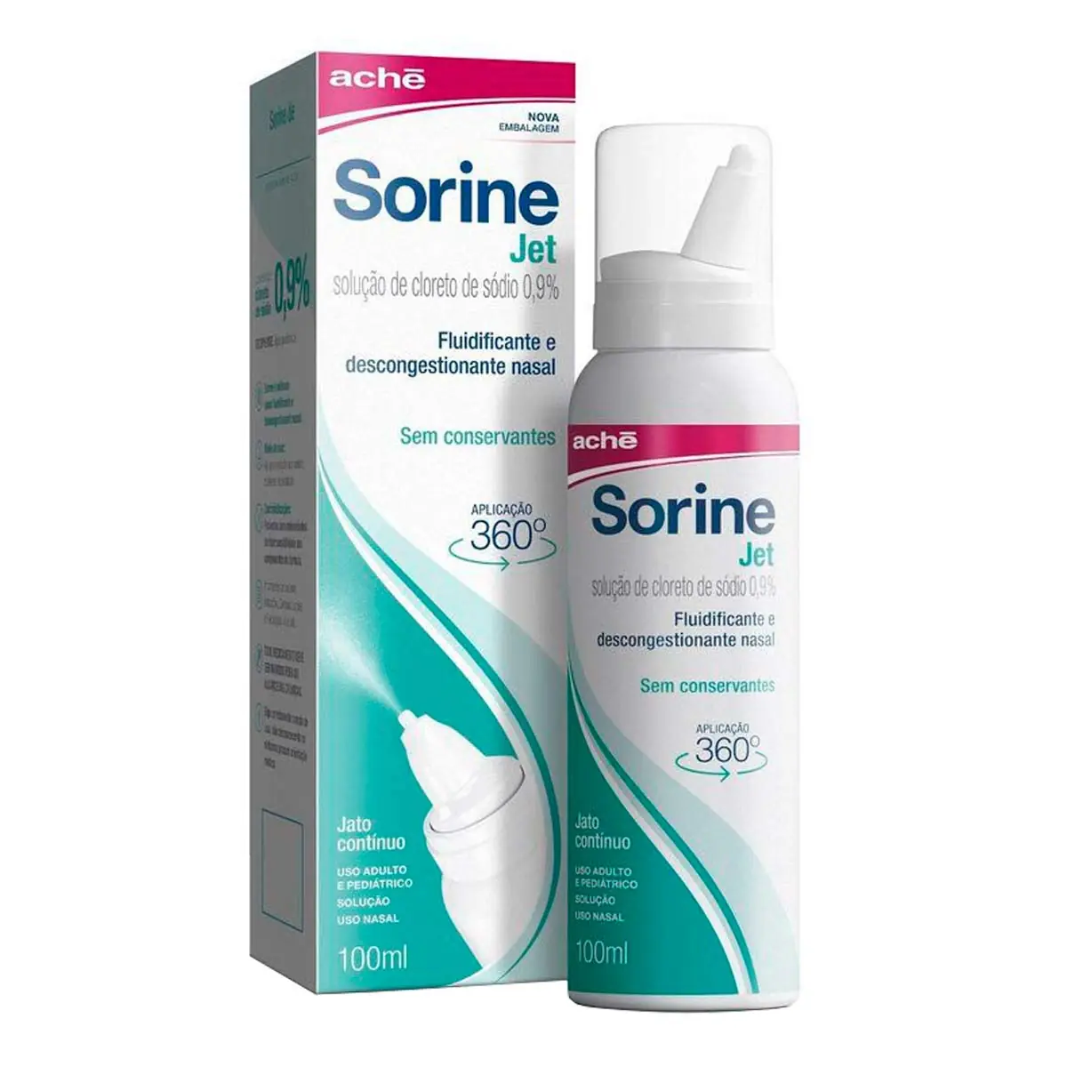 Solução Nasal Spray Sorine Ssc Jato Contínuo Suave 100 ml
