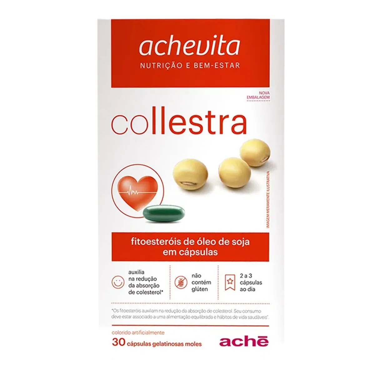 Collestra 650mg Aché 60 cápsulas