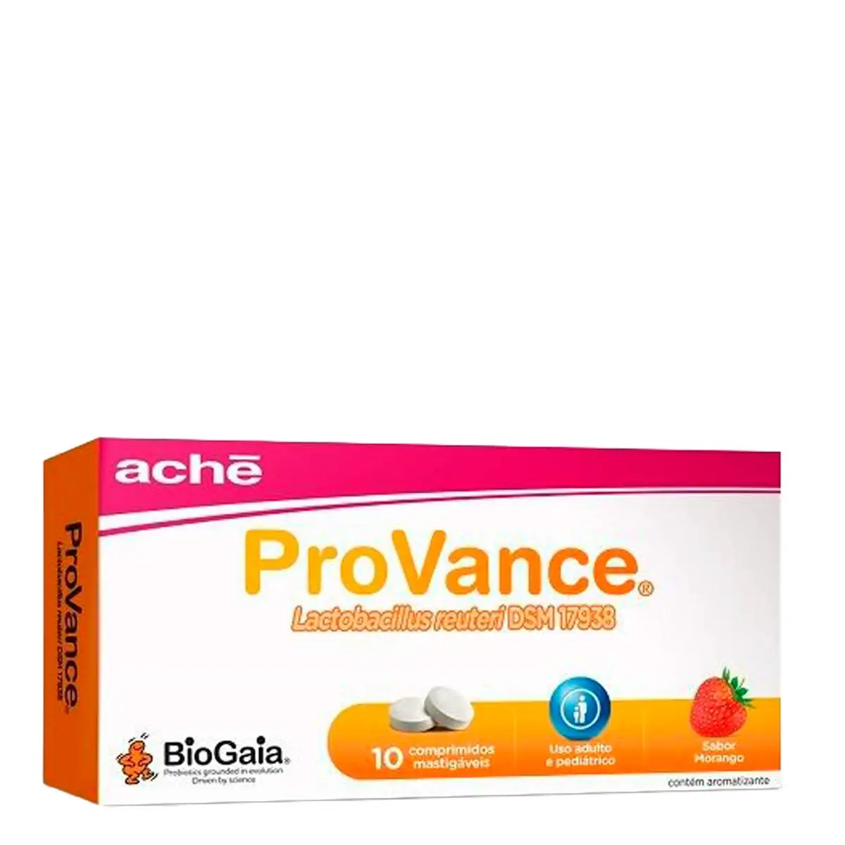 Provance Morango Aché Caixa 10 Comprimidos Mastigáveis