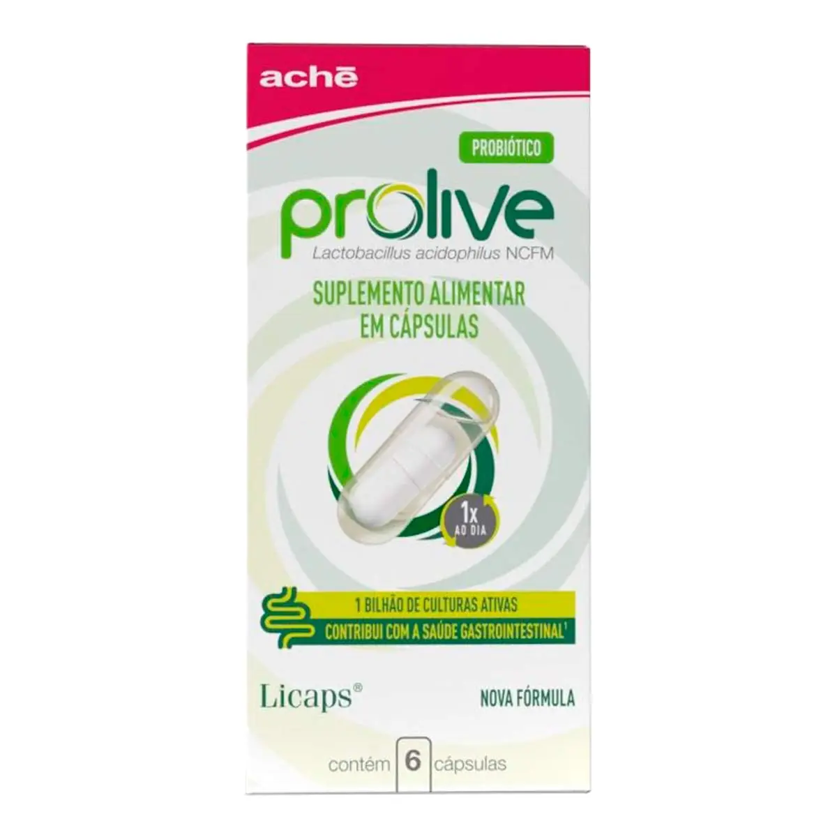 Prolive Aché Caixa 6 Cápsulas