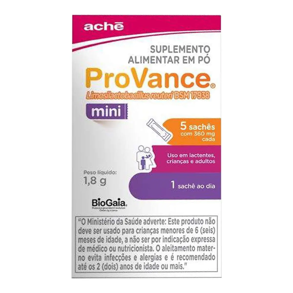 Suplemento Alimentar em Pó Provance Mini com 5 Sachês