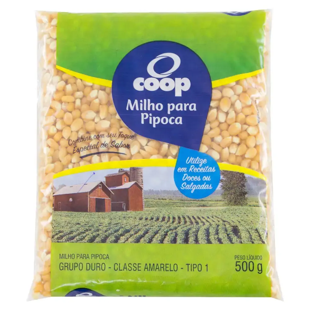 Milho Pipoca Coop 500g