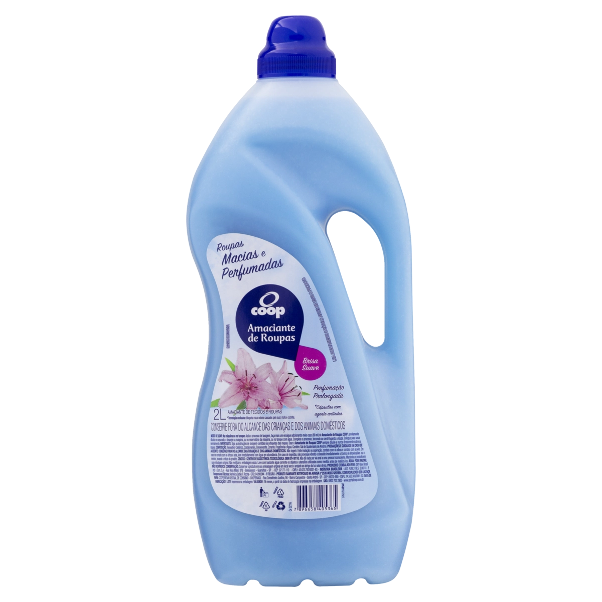 Amaciante De Roupa Diluído Brisa Suave Coop Frasco 2l