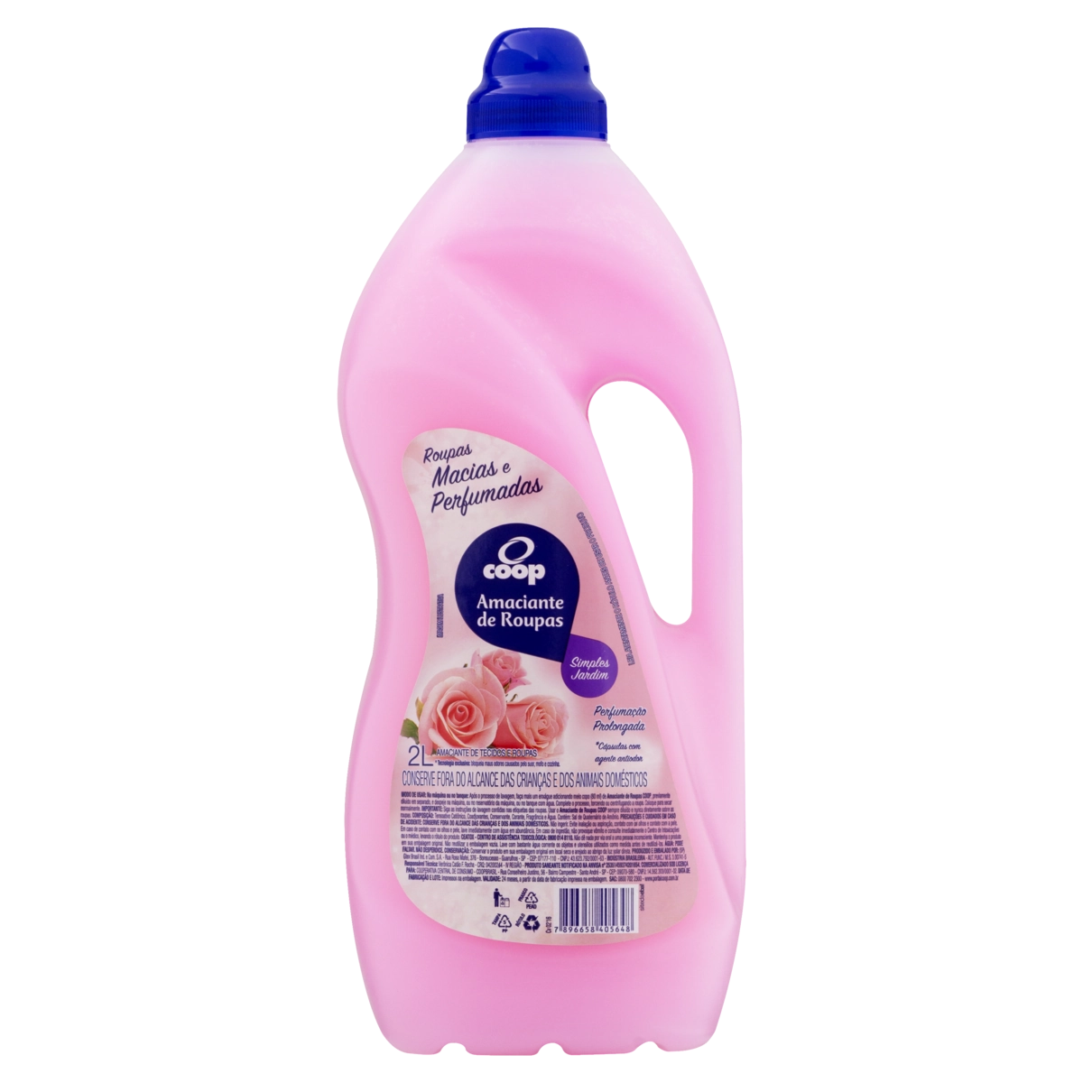 Amaciante De Roupa Diluído Simples Jardim Coop Frasco 2l