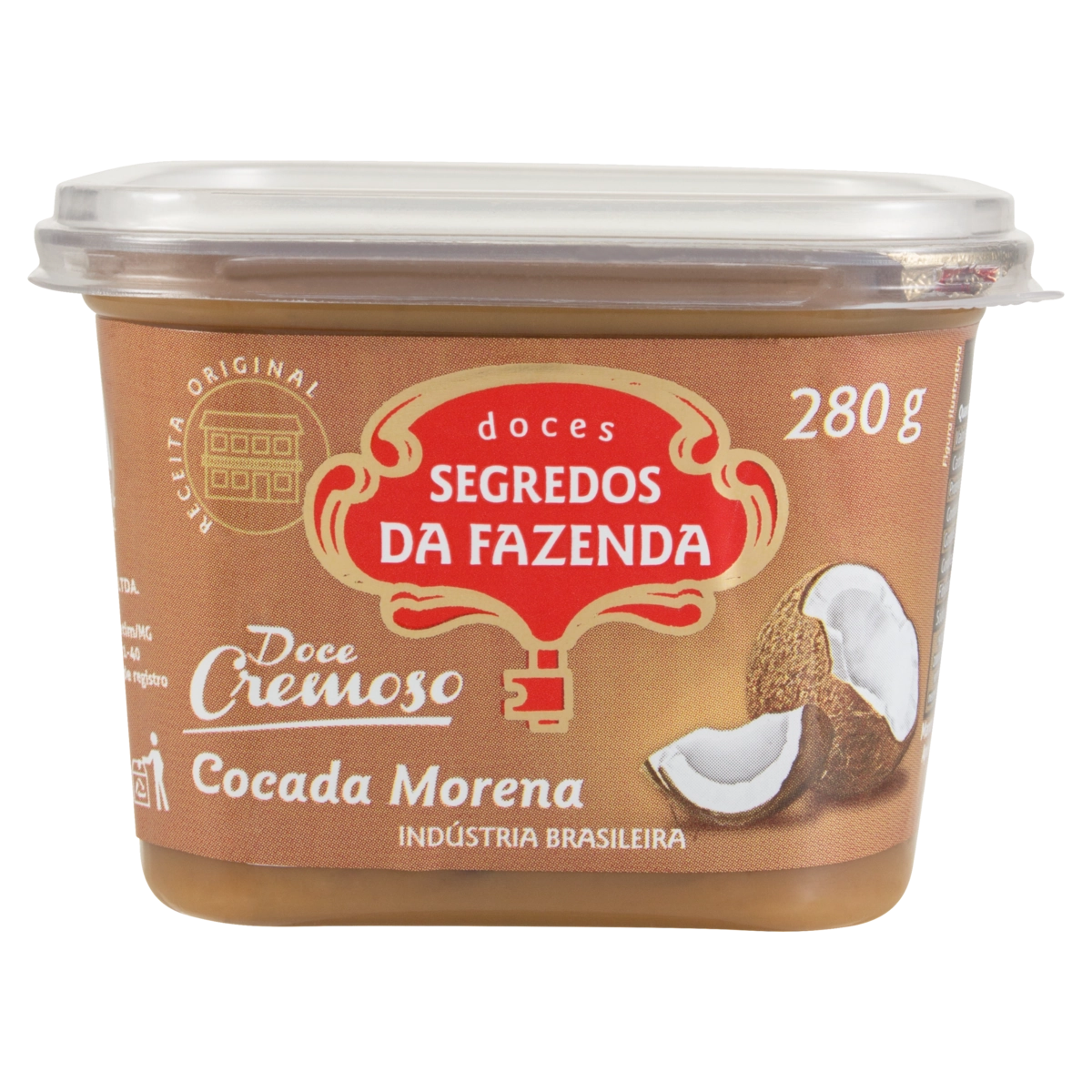 Doce de Cocada Morena Cremosa SEGREDOS DA FAZENDA 280g