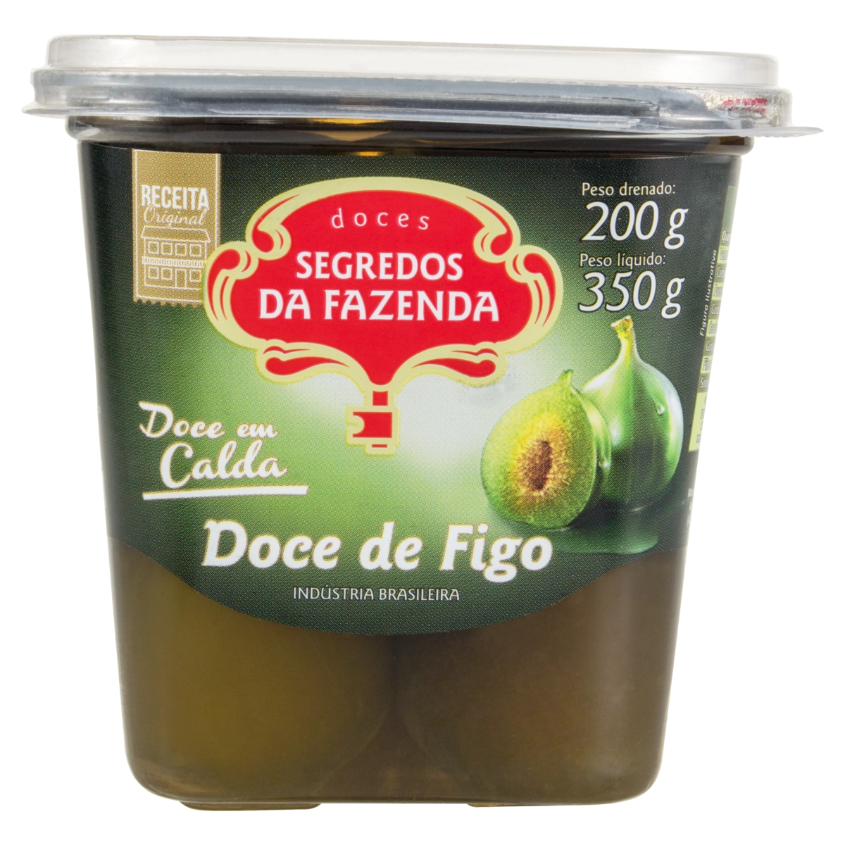 Doce de Figo em Calda SEGREDOS DA FAZENDA Pote 200g