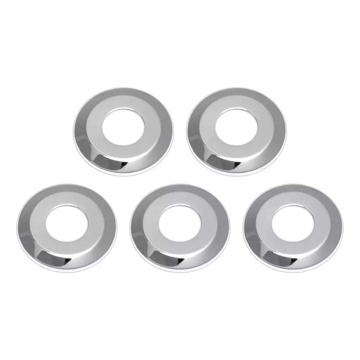 Kit 5 Canopla Tampa Acabamento Torneira Inox Cromado 3/4