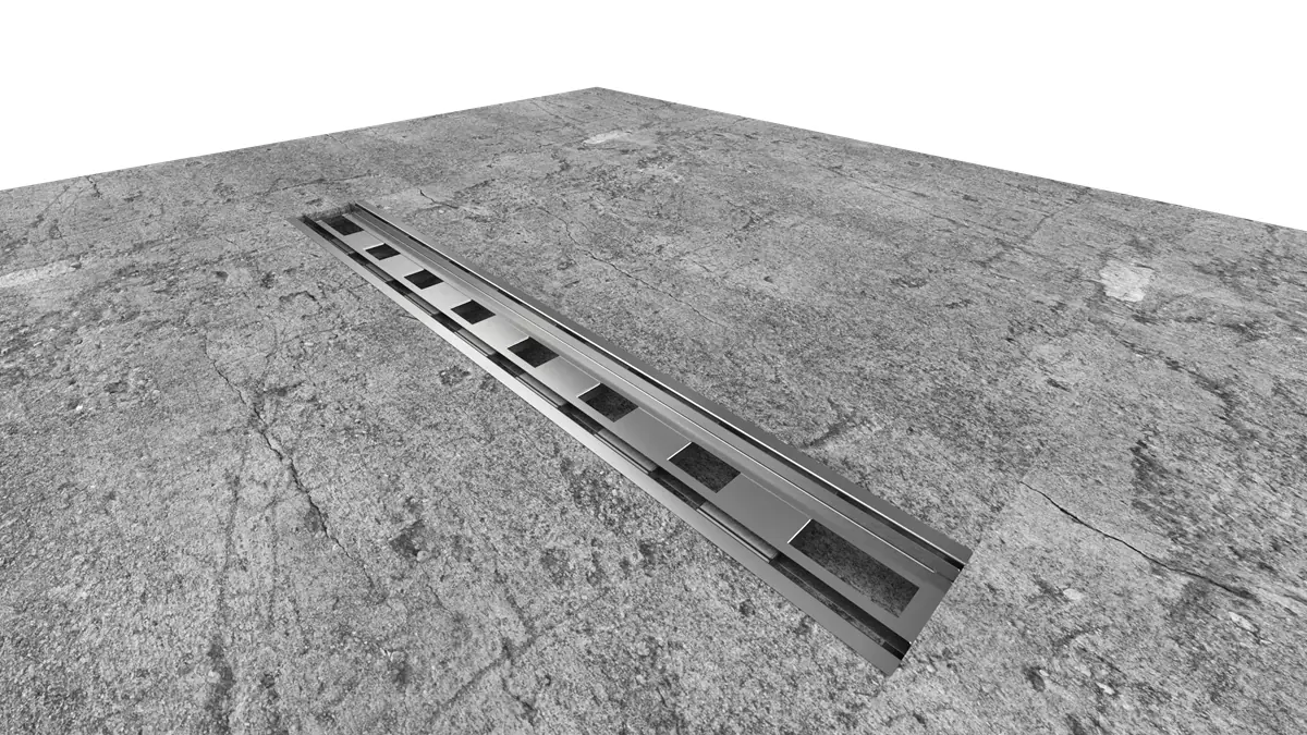 Ralo Linear Inox   Oculto Invisível Borda De Piscina