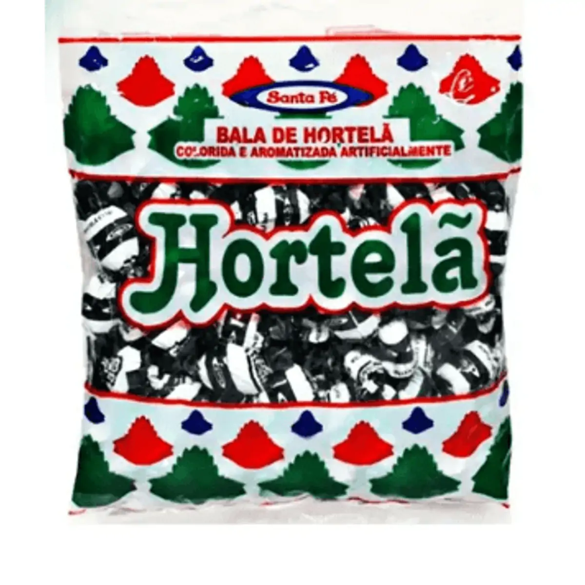 Bala dura sabor hortelã com 300g - Santa Fé