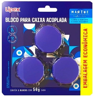 Bloco P/ Caixa Acoplada Lipex C/03 50g Marine