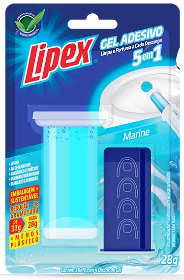 Gel Adesivo Lipex Marine Refil C/4 Discos Aplicador