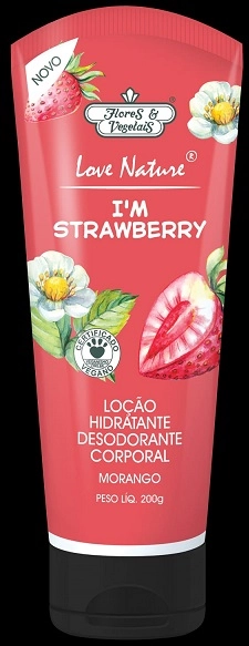 Polpa Cremosa Hidratante Morango Flores E Veg