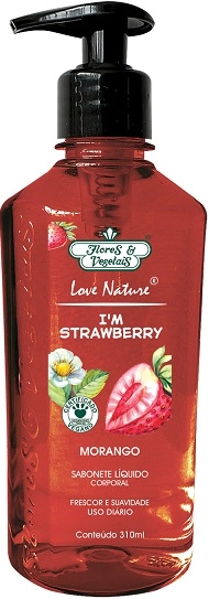 Sabonete Liquido/espuma Flores E Vegetais Morango 310ml