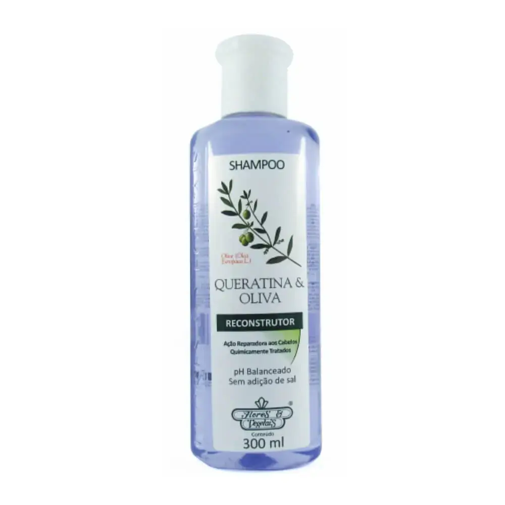 Shampoo Flores Vegetais Queratina E Olivia