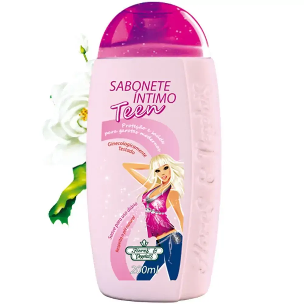 Sabonete Líquido.intimo Flores Veg.teen