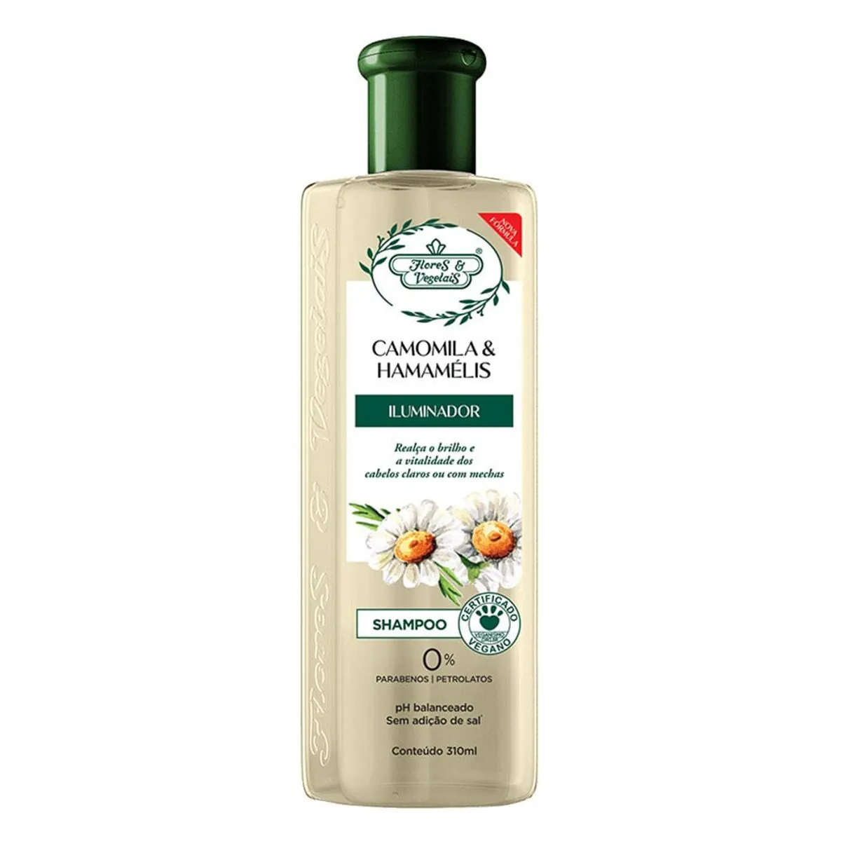 Shampoo Flores e Vegetais Camomila e Hamamelis 300ml