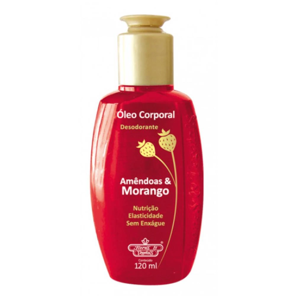 Oleo Corp Desod Amendoas E Morango 120ml Flores E Vegetais