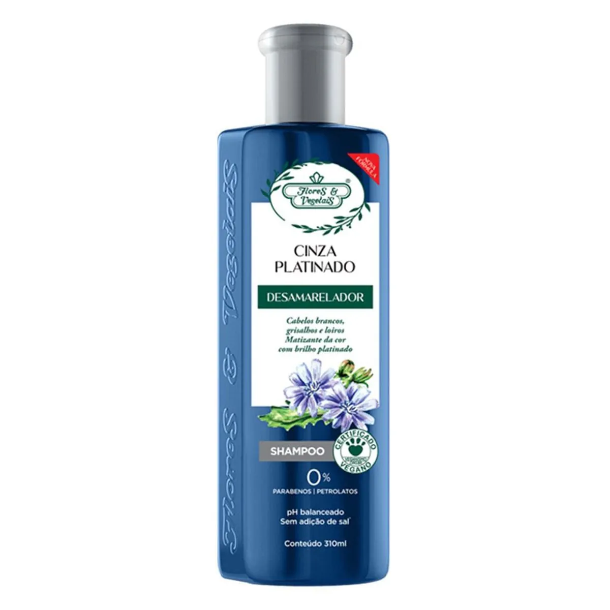 Flores &amp Vegetais Matizante Platinado Shampoo 300ml