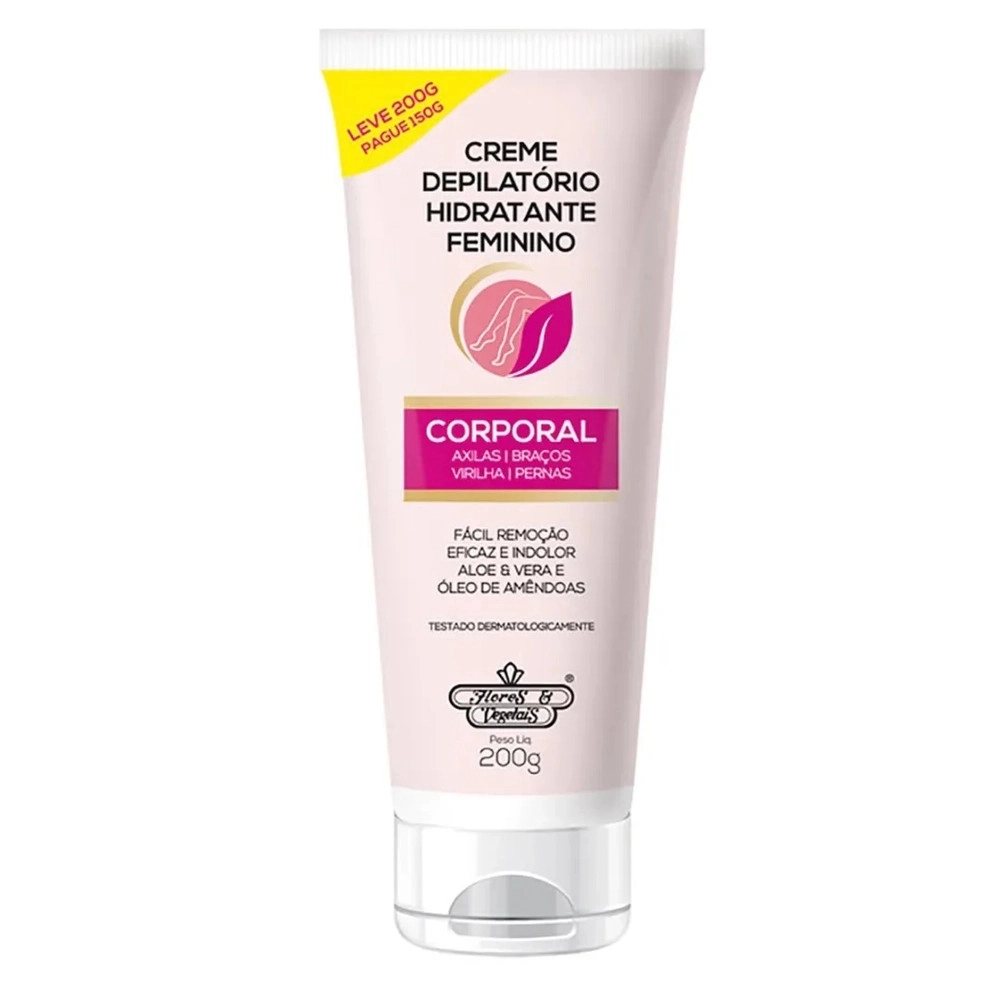 Creme Depilatorio Flores E Vegetais Feminino 150g
