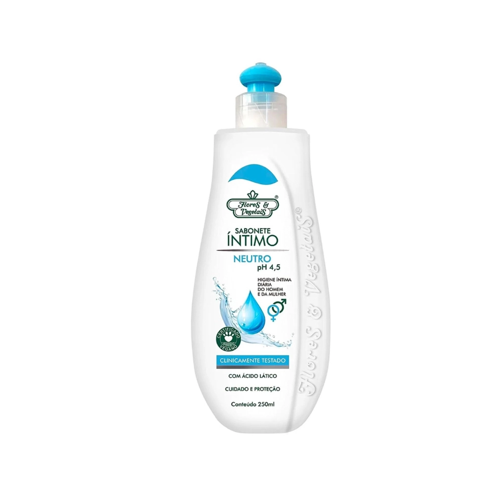 Flores &amp; Vegetais Sabonete Íntimo Neutro 250ml