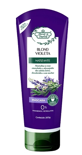 Masc Trat Flores E Vegetais 200ml.blond Violeta Ma