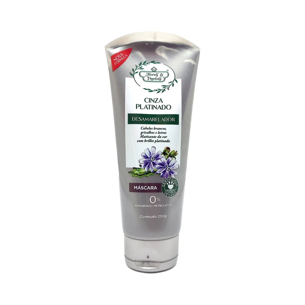 Masc Trat Flores E Vegetais 200ml.cinza Plat.desam