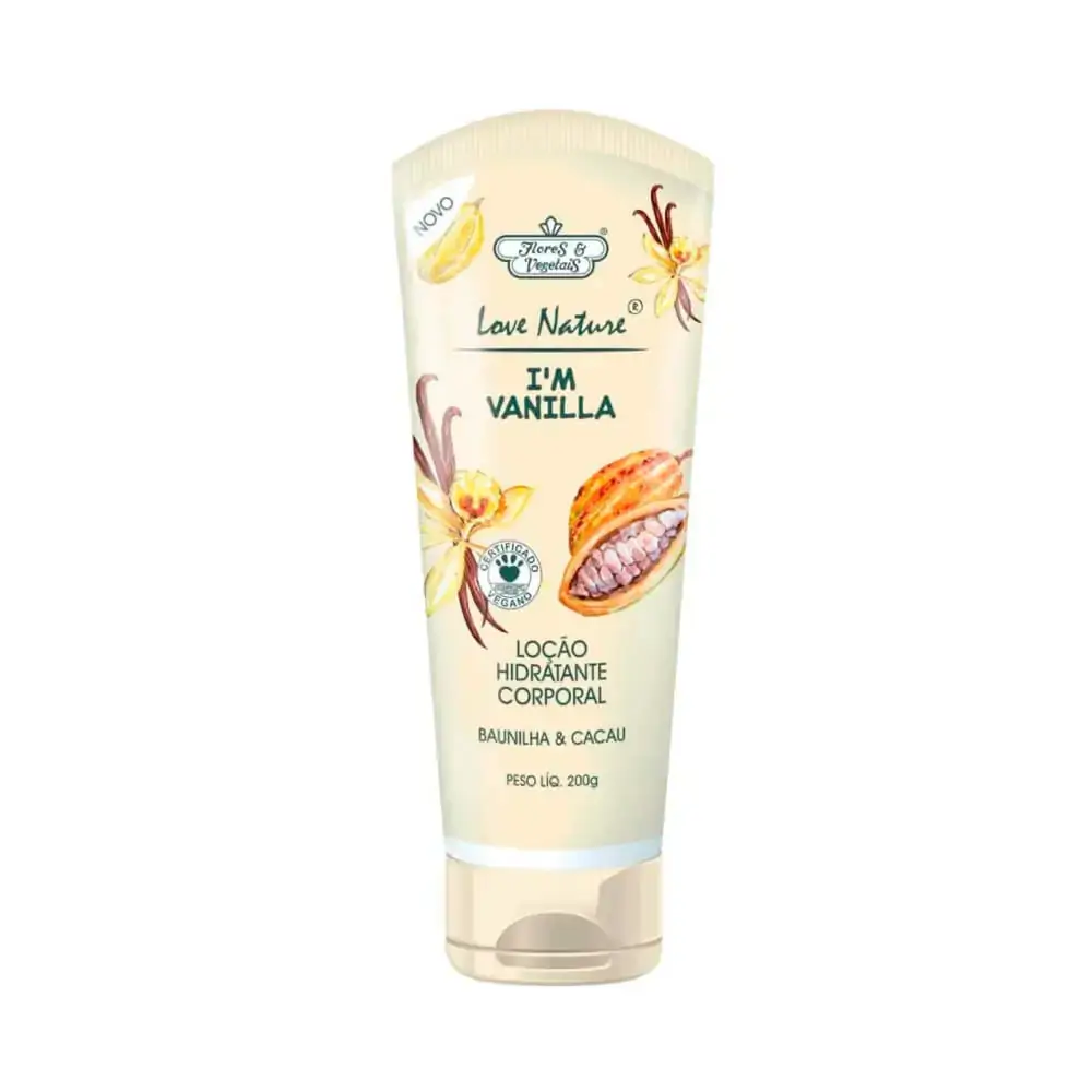 Hidratante Corporal Flores E Vegetais Baunilha E Cacau 200g