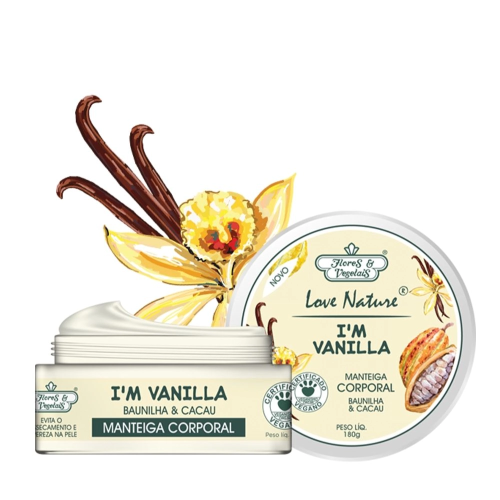 Mant Hidr Corp Flores E Vegetais 180gr Bau.e Cacau