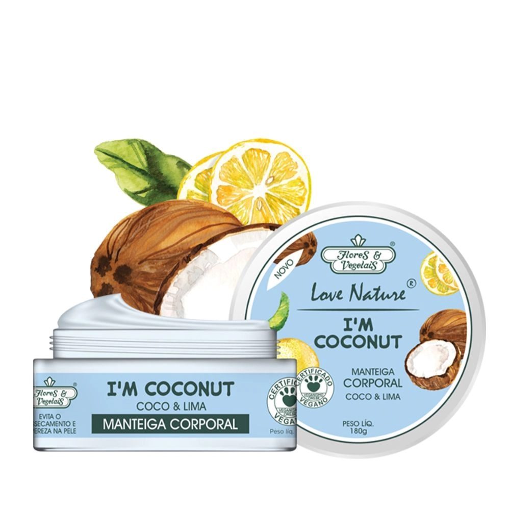 Mant Hidr Corp Flores E Vegetais 180gr Coco E Lima