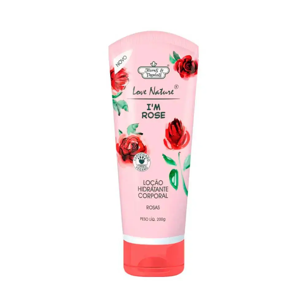 Hidratante Corporal Flores E Vegetais Rosas 200g