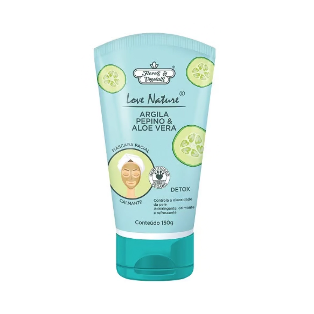 Flores E Vegetais Masc Fac 150g Pepino Aloe Vera