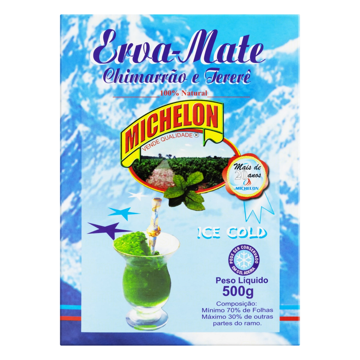 Erva Mate Chimarrão E Tereré Michelon Ice Cold Caixa 500g