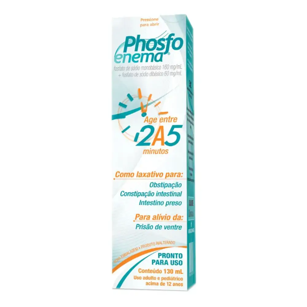 Phosfoenema 60 Mg/ml 160 Mg/ml 12 Ampolas Cristália Similar