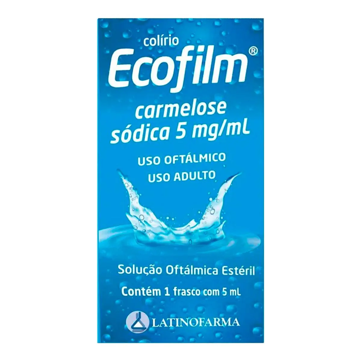 Ecofilm 5mg/ml Latinofarma Caixa 5ml Solução Oftálmica