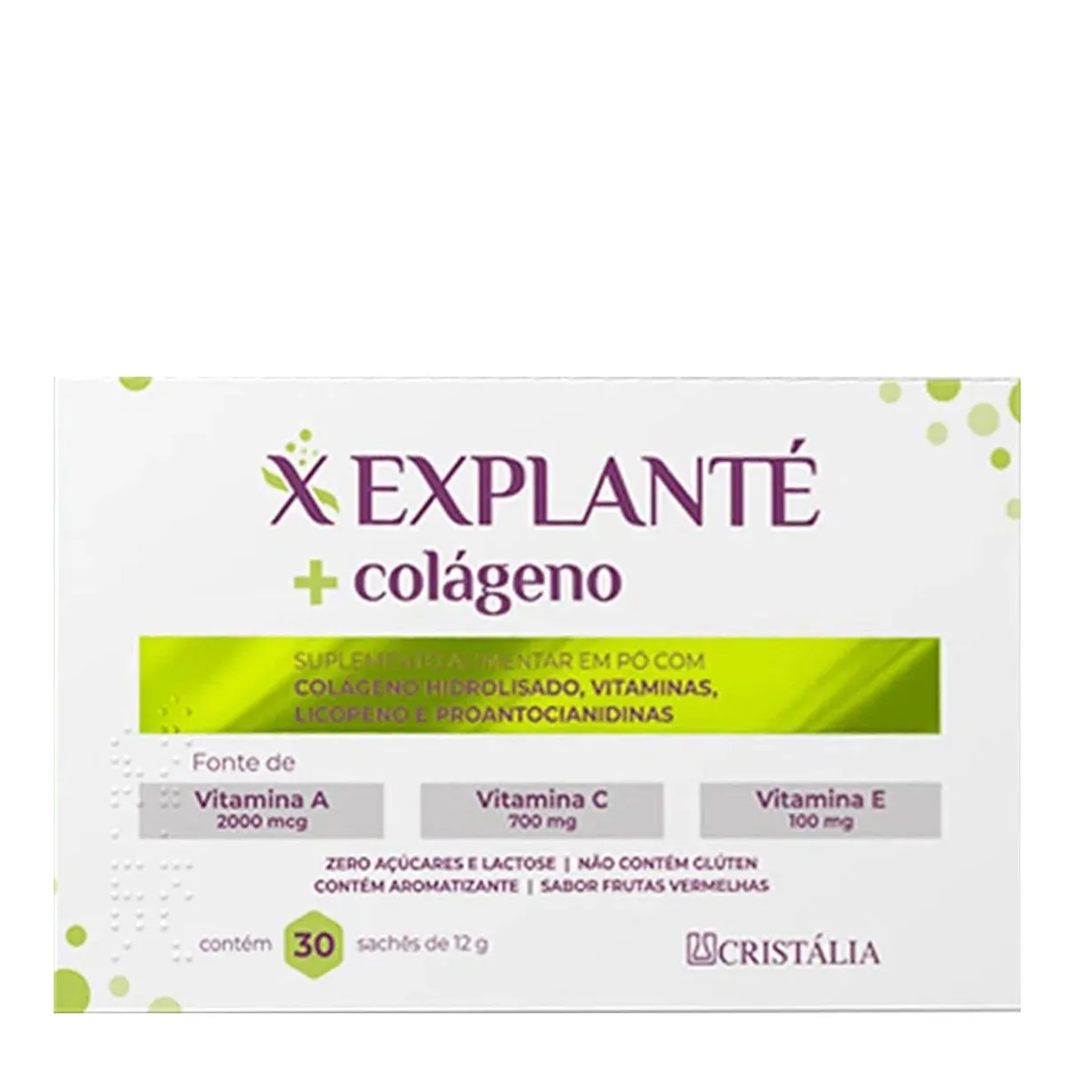 Explante Colageno Cx 30 Saches X 12g Sb Frutas Vermelhas