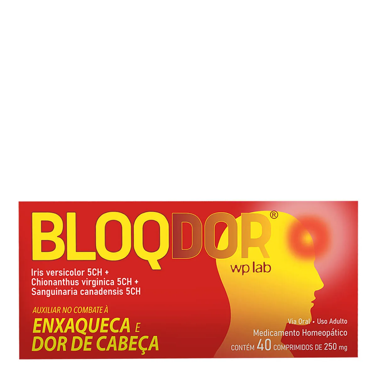 Analgésico e antitérmico Bloqdor 250mg 40 Cápsulas